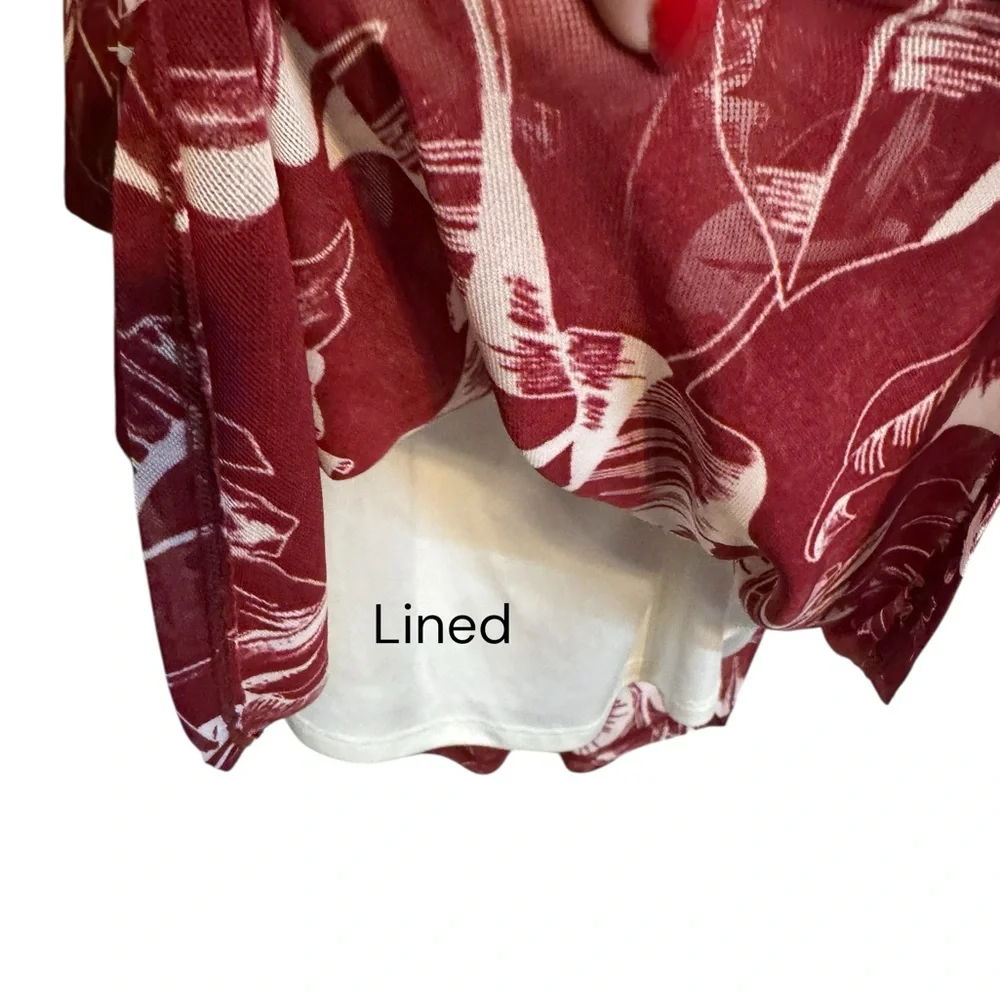 Lane Bryant Maroon / White Bat Wing Top   PLUS:  26/28 - Picture 4 of 8